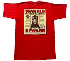 Vintage 1996 Jurassic Park The Lost World Movie Promo T-Shirt Red S/M