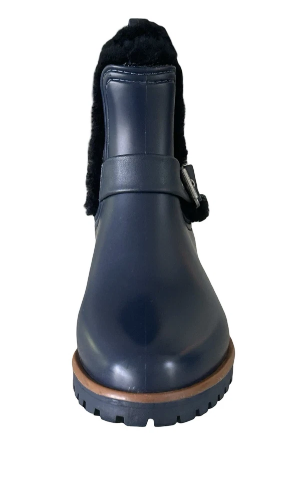 Bernardo Anthropologie Zain Invierno Botas de Lluvia Azul Marino Impermeables Para Mujer Talla 9” Foto 3 de 4