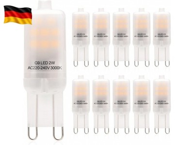 2W G9 LED Lampe Warmweiß Ersatz 15W 20W Halogenlampen, G9 LED Leuchtmittel 