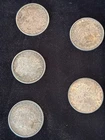 Lot of 5 Morgan Silver Dollars 1878–1884 Circulated US Coins