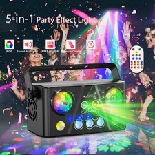 5 in1 Effect lighting Stage Laser Projector Light RGB LED Beam DMX DJ Party Show