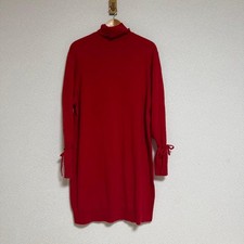 Uniqlo x JW Anderson Cashmere Knit Dress Red L Warm Soft Used JAPAN