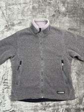 REI Jacket Womens Medium Purple Full Zip Mock Neck Fleece Pockets Outdoors Coat