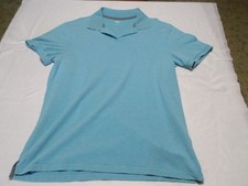 Old Navy Polo Shirt Men's Light Blue Short Sleeve  Stretch Extensible  S  L