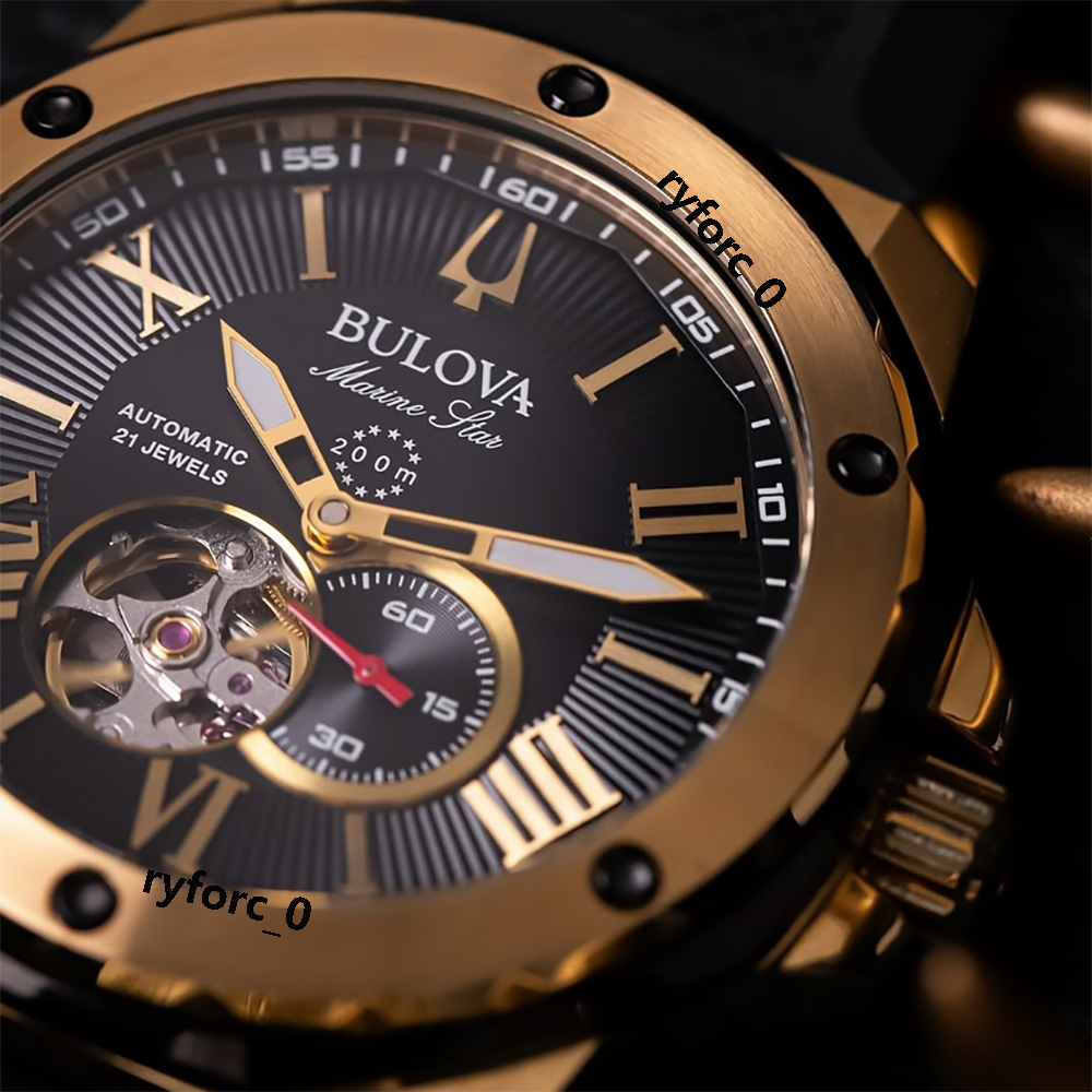 Bulova 98A272 Classic Marine Star Series A Men’s Automatic Watch 44 mm ...