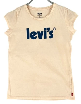 Levi's Fille T-Shirt Col Rond Manches Courtes Rose 12 Ans - Photo 1/4