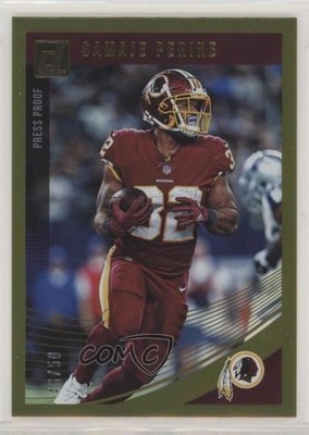 2018 Panini Donruss Press Proof Gold 46/50 Samaje Perine #288 z7h