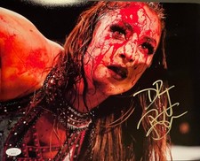 *BLODDY FACE* WWE AEW DR. BRITT BAKER DMD SIGNED 11x14 JSA AUTO