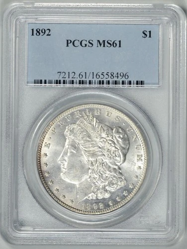 1892  PCGS MS61  MORGAN DOLLAR  *  Tough Philadelphia Date  *  #16558496