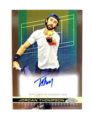 2024 TOPPS CHROME TENNIS AUTOGRAPH #TCA-JTN JORDAN THOMPSON--CENTERED--FAST SHIP