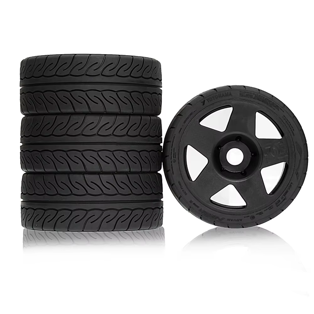 4PCS 110Mm 1/7 1/8 RC Rally Off-Road Buggy Tires Wheel 17Mm Hex for 1/7 KM Rally
