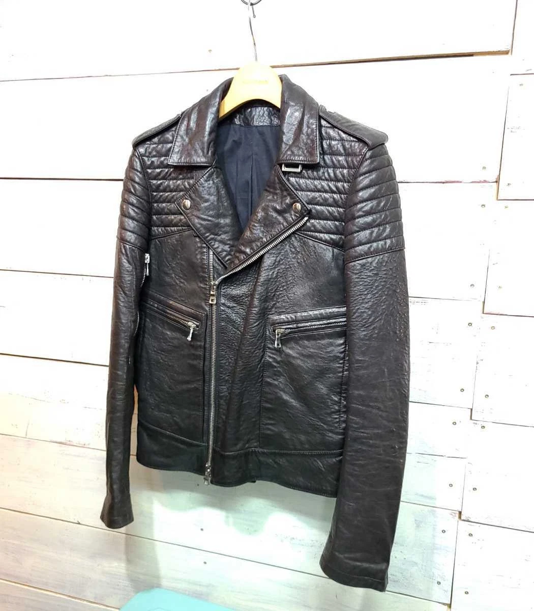 Balmain Leather Outer Shell Coats, Jackets & Vests Motorcycle