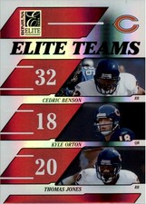 2006 Donruss Elite Elite Teams Red #4 Cedric Benson/Kyle Orton/Thomas Jones/500