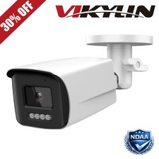 Vikylin 4K 8MP PoE IP IR Light Camera Outdoor Metal Housing 2 Way Audio 2.8mm