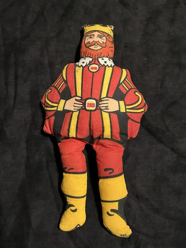 Burger King “The King” Promotional Advertising 13" Plush. Vintage Stuffed