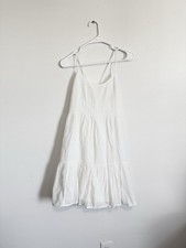 Gap White Tiered Summer Cotton Dress Size Medium NWT