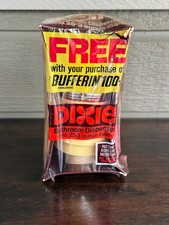 Vintage Dixie Bathroom Dispenser Paper Cups Free from Bufferin 100s NOS Sealed