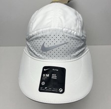 NIKE Fly Dri-FIT ADV Unstructured Reflective Unisex Hat Cap S/M White FB5681-100