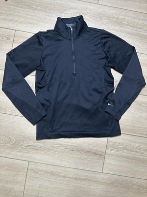 Nike Golf Black Quarter-Zip Long Sleeve Pullover Size M