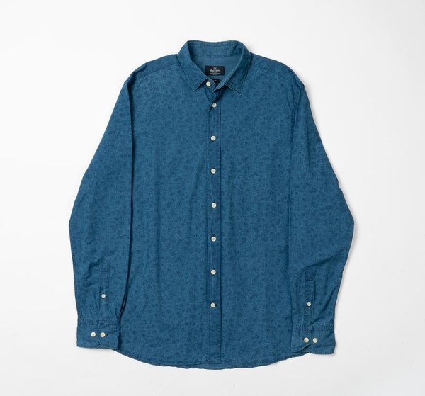 Men Hackett Shirt Navy 40 /L / 48 #30X9