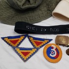 Vintage US Military Estate Lot WW2/NAM 7th Army, 3rd Log, Boonie Hat, Dixie Cup — photo 2