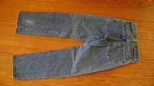 Vintage Levi Selvedge Redline Dark Blue 501 Jeans SF Button Fly USA 28x30