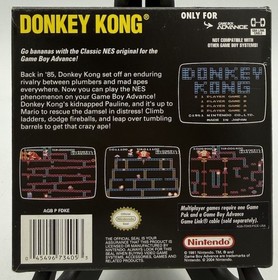 Classic NES Series Donkey Kong GBA Authentic Complete Free Shipping