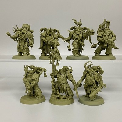 7 PLAGUE MARINES WARHAMMER 40K 40,000 DEATH GUARD NURGLE CHAOS
