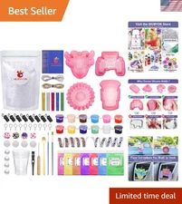 M140 85PCS Car Freshie Supplies Starter kit with Unscented Aroma Beads,Silico...