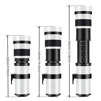 Pentax K-Mount 420-800mm Super Tele Zoomobjektiv für Pentax DSLR & SLR Kameras