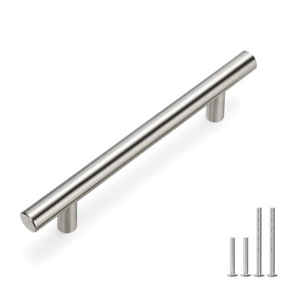 homdiy 25 Pack Brushed Nickel Cabinet Pulls 4in hole centers,