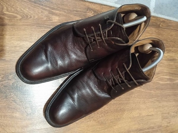Men Aldo Brue Boots Burgundy Leather 42.5
