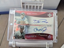 2005 Ud Reflections Dual Signature Reflection Cal Ripken, Bobby Crosby #BCCR /99