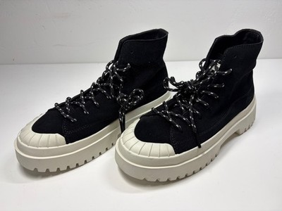 LEVI'S   PATTON S Black Canvas High-Top Sneaker - EUR 40 | UK 7 | US 8
