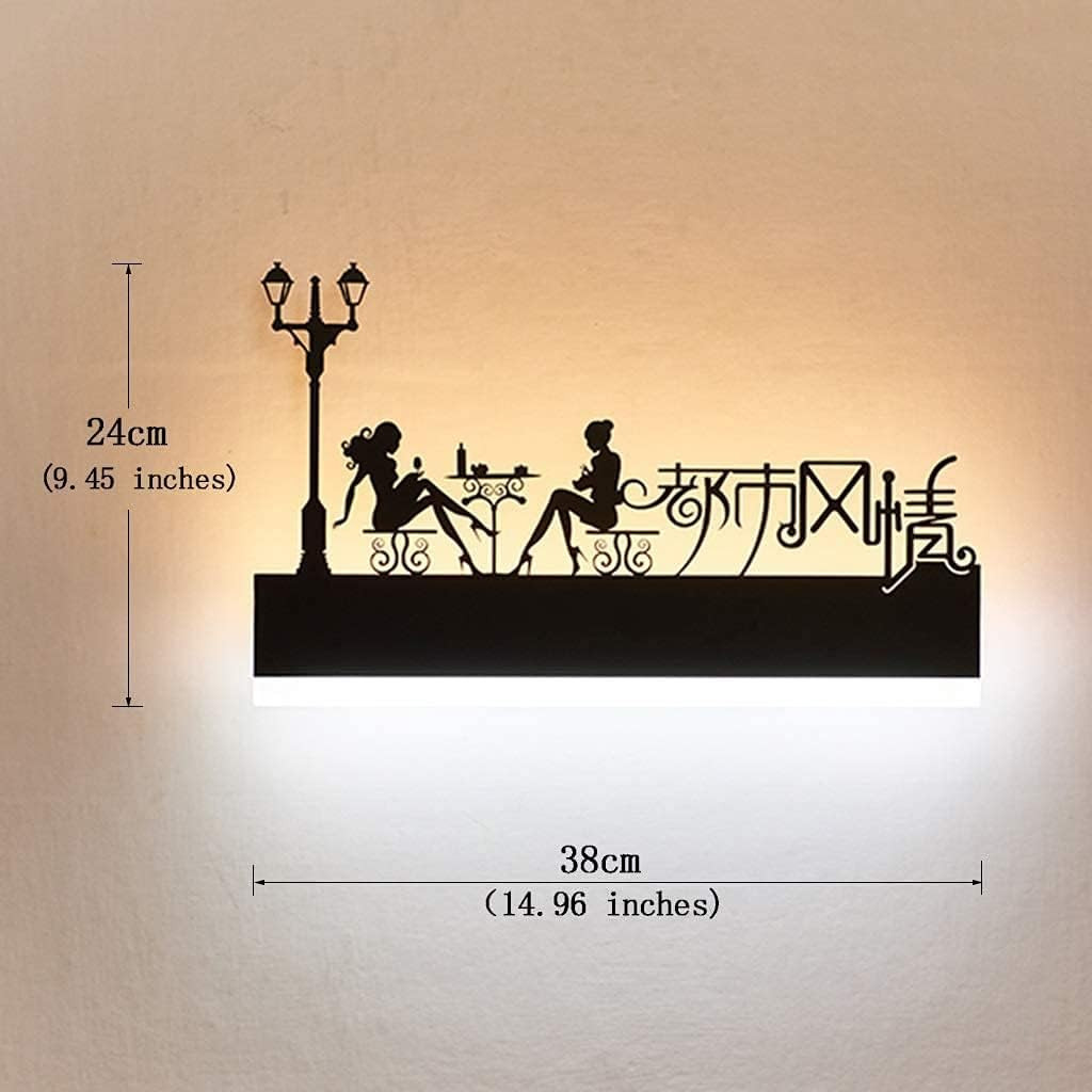 LED Lampada da Parete Interno 12W: Applique Moderna Design Su e Giù - 4