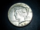 US 1935 PEACE SILVER DOLLAR UNC