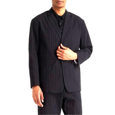 Rag Bone Blazer 44 Regular Cotton Silk Blend Shift Striped Jacquard Jacket New