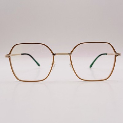 Plus Eyewear Eyeglasses Women Square Gold NEO NA07-4N NEW