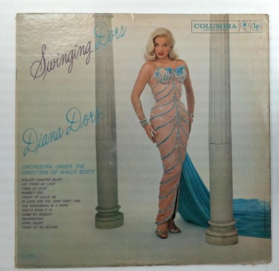Diana Dors - Swinging Dors LP Record 1957 Columbia Jazz 33 RPM