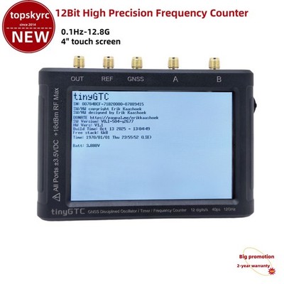 TINYGTC ZC412 0.1Hz-12.8G 12Bit Frequency Counter w/GNSS Disciplined Oscillator