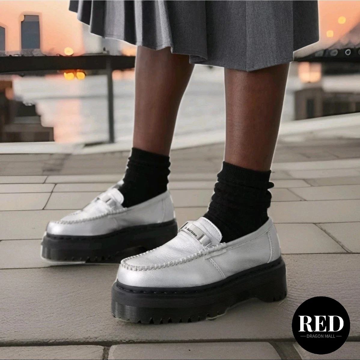 Dr. Martens Silver Flats for Women for sale | eBay