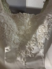 Barsoft Bridals Weddings Unlimited Ivory Sleeveless Lace Beaded A-Line Wedding …