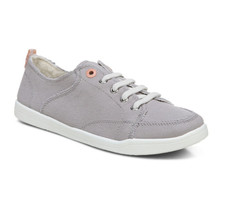 VIONIC Beach Pismo Casual Sneaker Light Grey Canvas New