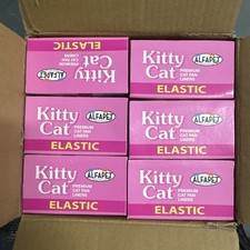 Alfapet Kitty Cat Elastic Cat Pan Disposable Liners, 10 Count, Pack Of 6