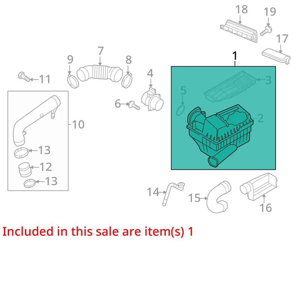 Purificador de aire VIN construido en Alemania con primer dígito compatible con 09-18 TIGUAN 10172233 Foto 4 de 4
