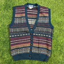 Vintage Wool Pendleton Western-style Button down vest