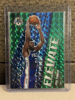2020-21 Panini Mosaic - Joel Embiid #20- Elevate Mosaic Green