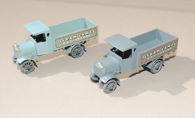 Matchbox Lesney Y-6  2x AEC Y Type Truck OSRAM LAMPS Lorry Models of Yesteryear