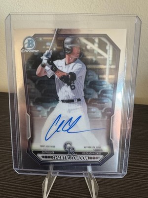 2026 Bowman Chrome Prospect Auto Charlie Condon CPA-CC On Card Autograph