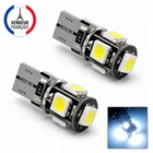 T10 LED bulbs 24V Canbus 5 SMD W5W nightlights 6000K white 2pcs
